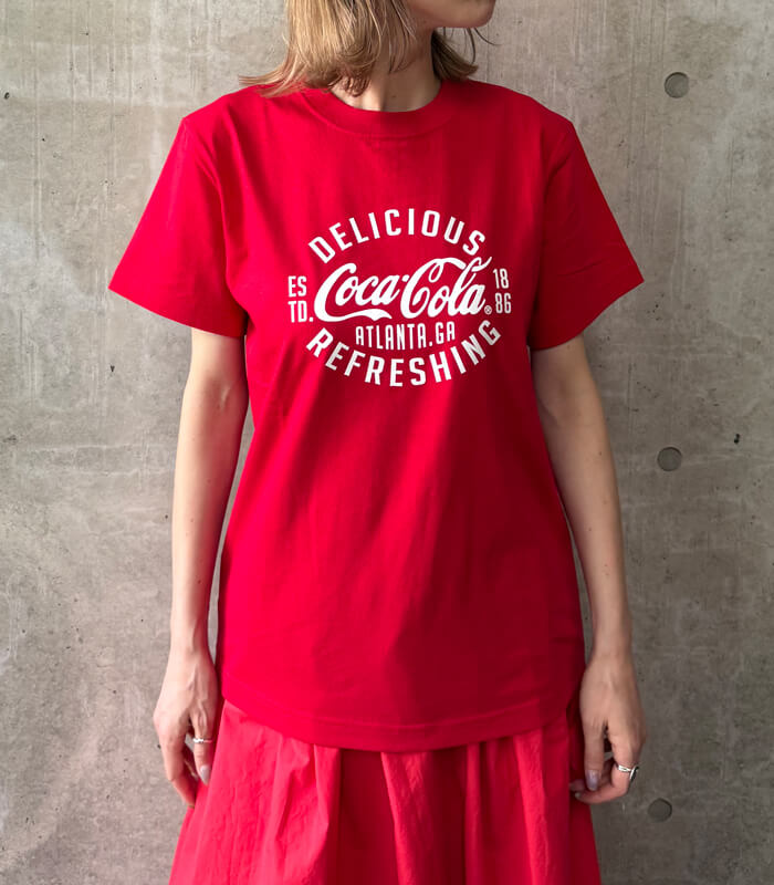 【MYLANKA】コカ・コーラロゴプリントTシャツ★☆M80208