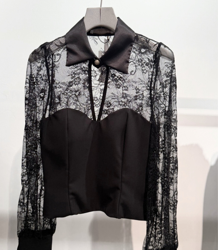 【RINASCIMENTO】ビスチェ付きレースブラウス★☆ITRIN20041