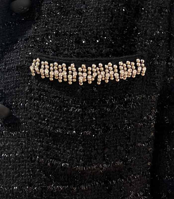 【SALE】【Rinascimento】ラメツィードノーカラージャケット▼RIN19573