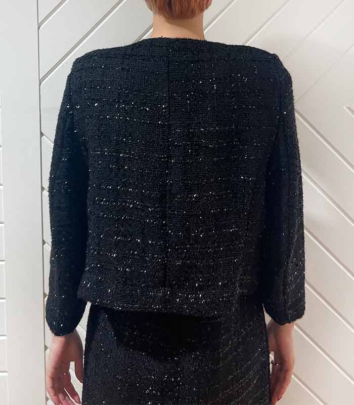 【SALE】【Rinascimento】ラメツィードノーカラージャケット▼RIN19573