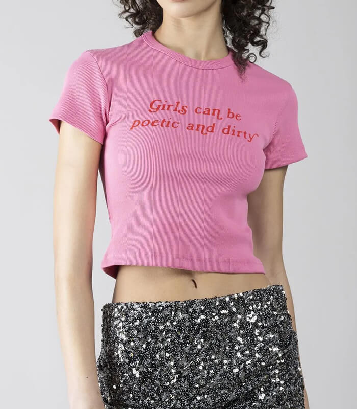 【SALE】【DENNY ROSE】メッセージロゴクロップドTシャツ▼IT611DD64017
