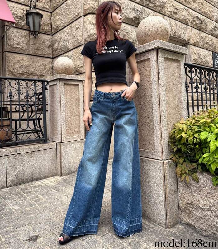 【SALE】【DENNY ROSE】メッセージロゴクロップドTシャツ▼IT611DD64017