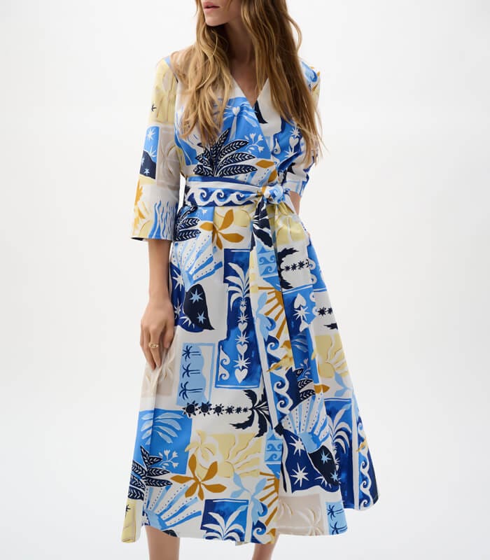 Joseph Ribkoff】花柄Vネックラップドレス☆IT262225 | WEAR