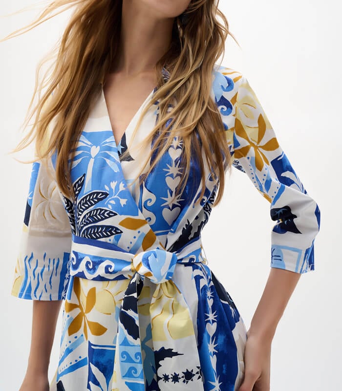 Joseph Ribkoff】花柄Vネックラップドレス☆IT262225 | WEAR