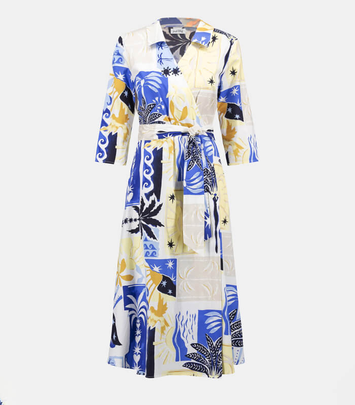 Joseph Ribkoff】花柄Vネックラップドレス☆IT262225 | WEAR