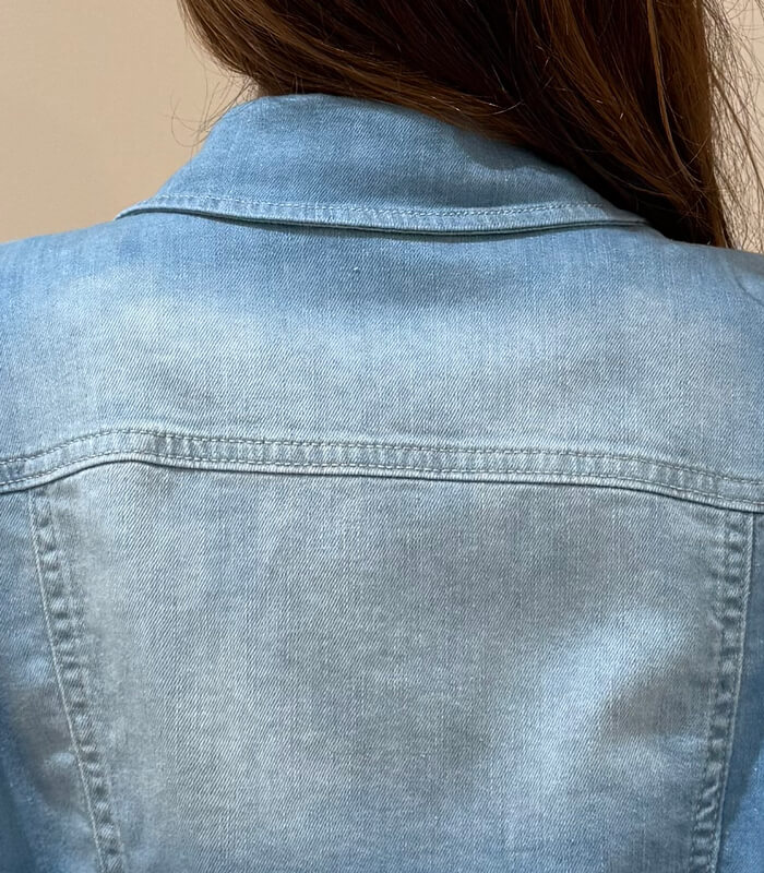 【SALE】【Rinascimento】ギャザースリーブハーフデニムジャケット▼RIN123613