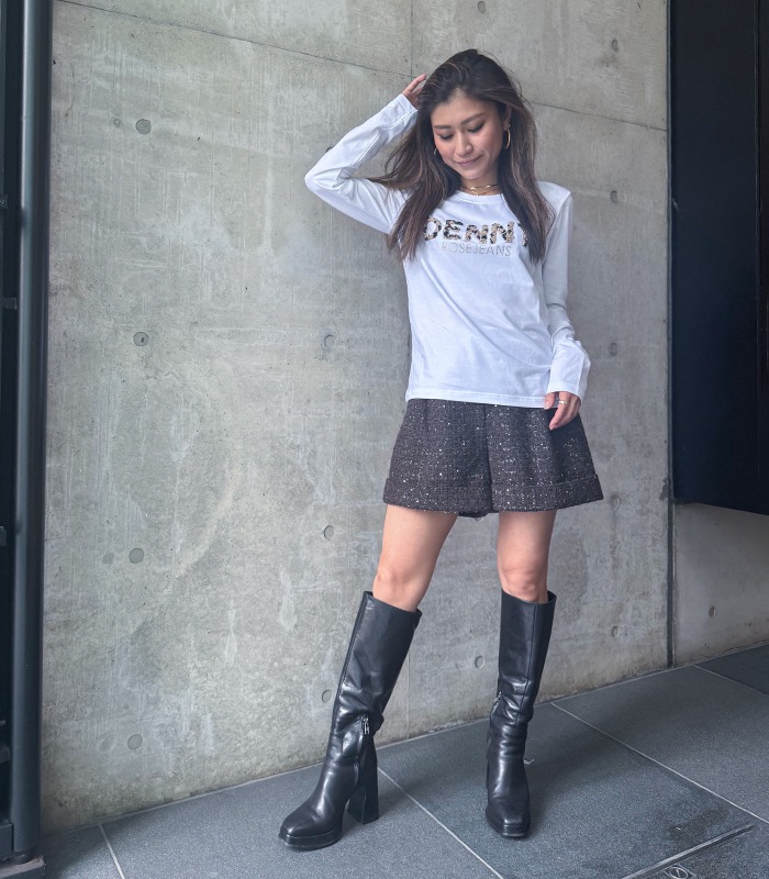 【DENNY ROSE】ビジューロゴTシャツ★☆IT521ND64011