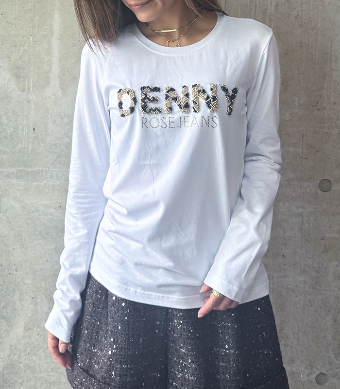 【DENNY ROSE】ビジューロゴTシャツ★☆IT521ND64011