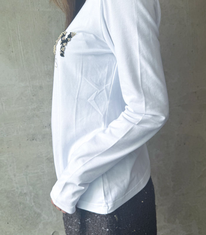 【DENNY ROSE】ビジューロゴTシャツ★☆IT521ND64011