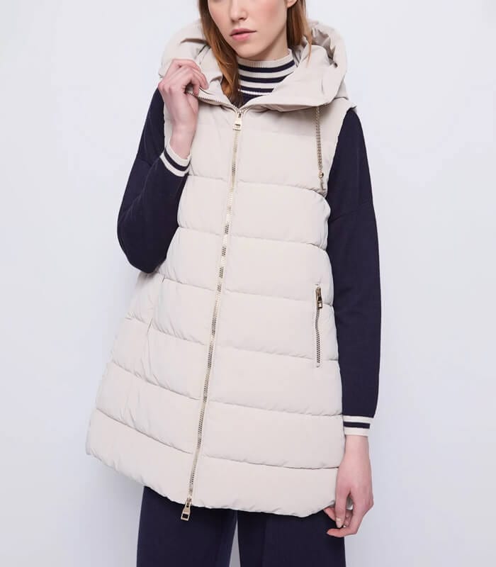 【SALE】【GAUDI】チェーンドローストリング付きベスト▼IT521BD35008