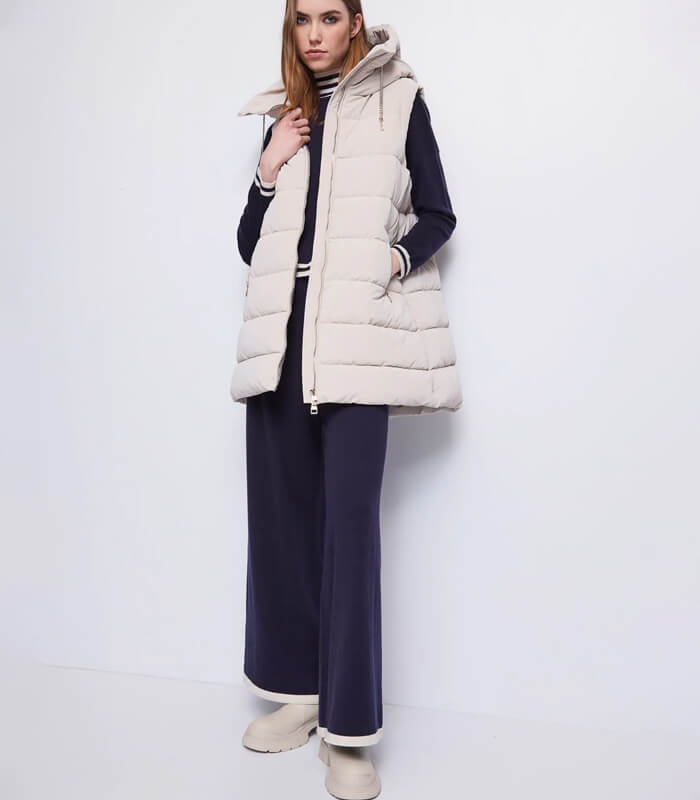 【SALE】【GAUDI】チェーンドローストリング付きベスト▼IT521BD35008