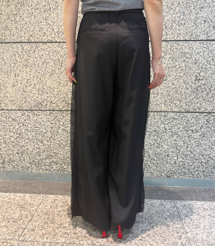 【LUGIVA】サイドチュールワイドパンツ★☆302732