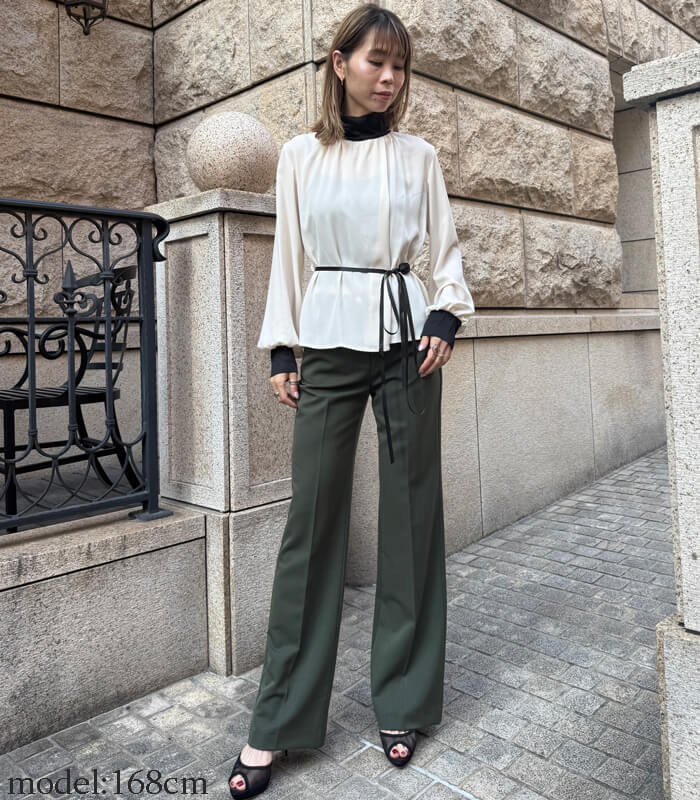 【GAUDI】ベルトポイントボトルネックブラウス★IT521FD45031