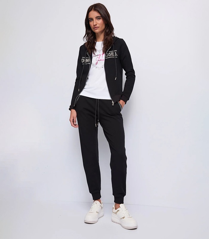 【DENNY ROSE】ジップアップビジューロゴパーカー★☆IT521ND64024