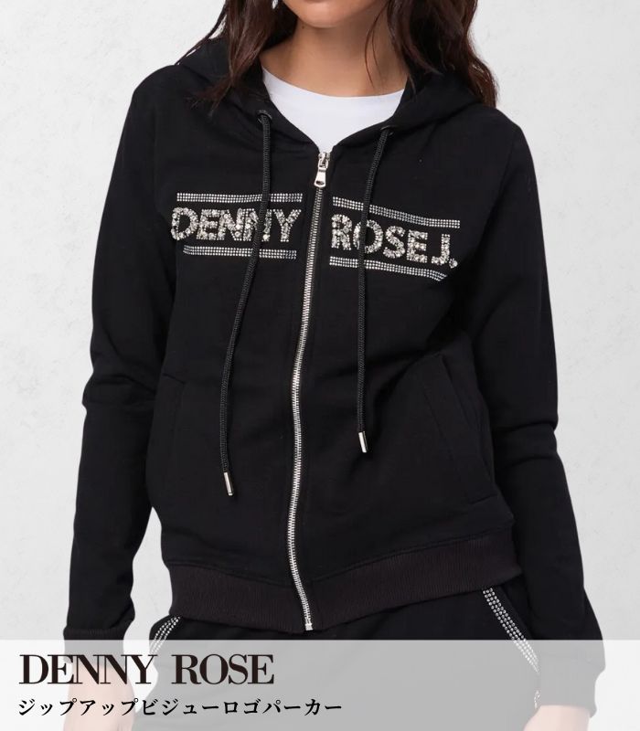 【DENNY ROSE】ジップアップビジューロゴパーカー★☆IT521ND64024