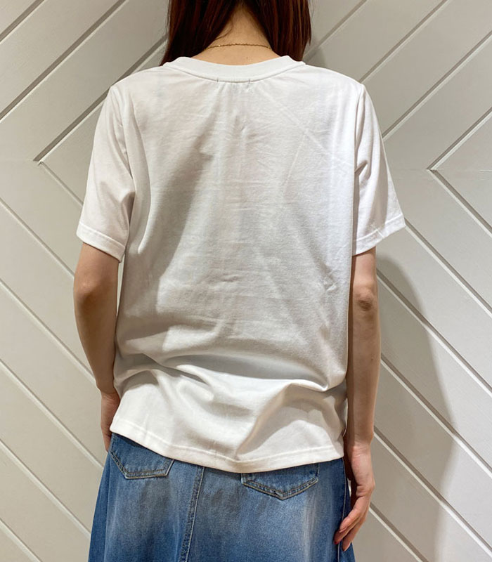 SALE】【a-jolie】パールサングラスプリントTシャツ▽☆AJ