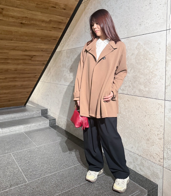 DOS DIOSAS】AラインスタンドカラーショートコートD8564 | WEAR