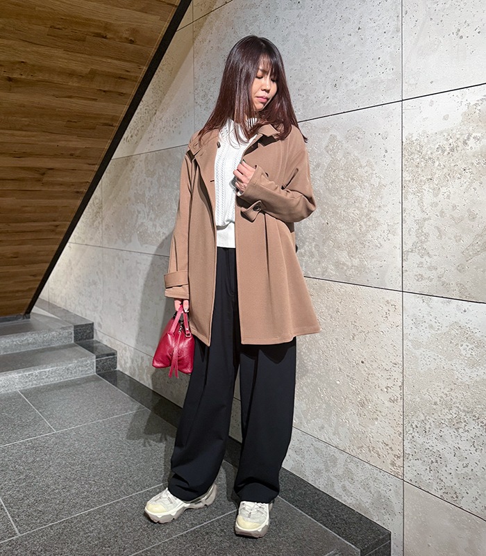 DOS DIOSAS】AラインスタンドカラーショートコートD8564 | WEAR