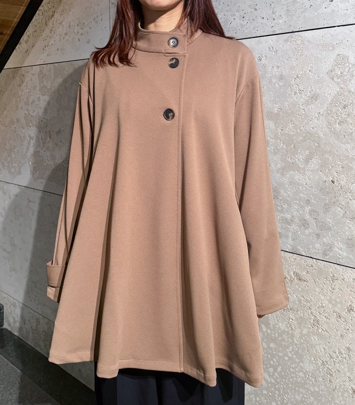 DOS DIOSAS】AラインスタンドカラーショートコートD8564 | WEAR