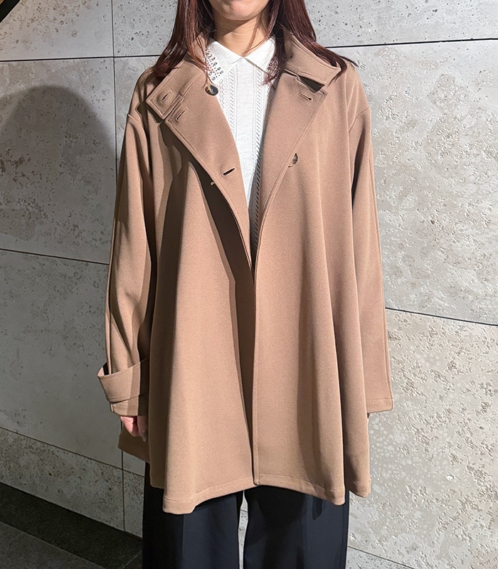DOS DIOSAS】AラインスタンドカラーショートコートD8564 | WEAR