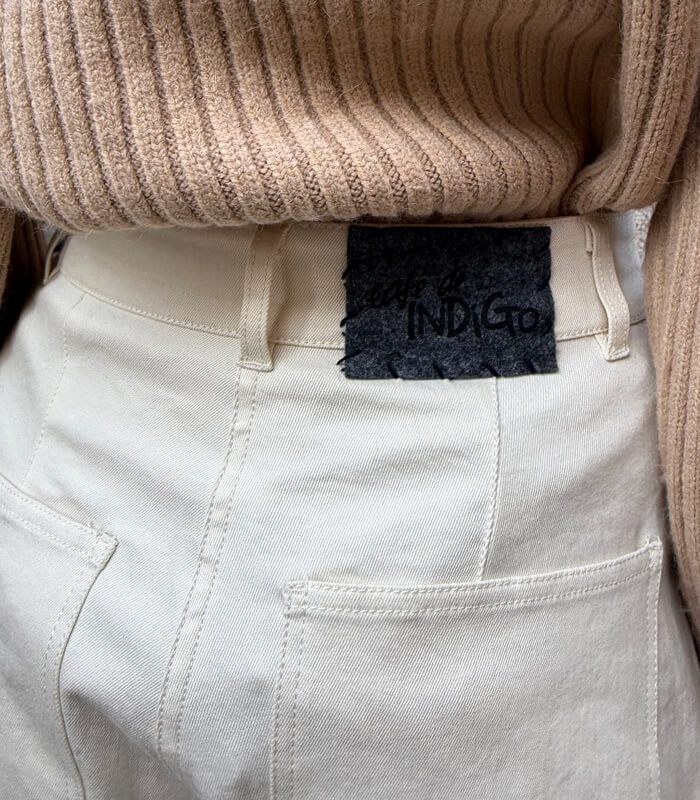 【Cafe de INDiGo】カーヴィーワイドデニム★ITMIE102PCE