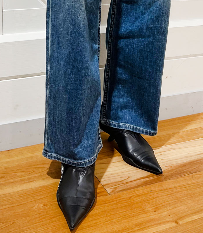 C.C.CROSS JEANS ワイドデニムパンツ ダークブルー