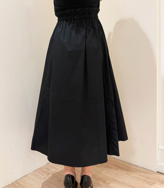 【SALE】【RINASCIMENTO】ウエスト絞りデザインフレアロングスカート▼ITRIN129244