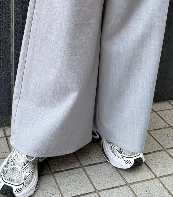 【MoNiLE】ダブルウエストワイドパンツ★☆2749