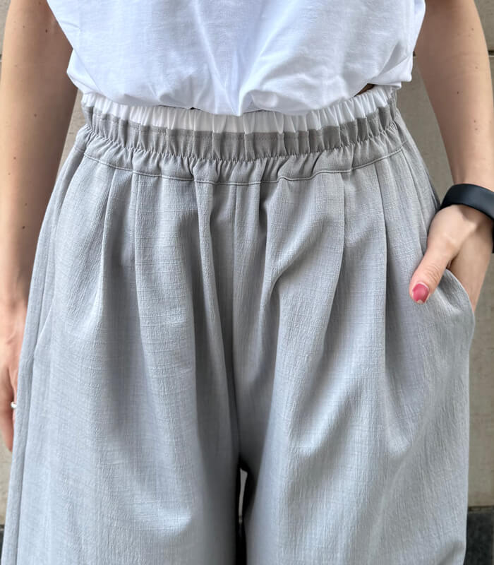 【MoNiLE】ダブルウエストワイドパンツ★☆2749