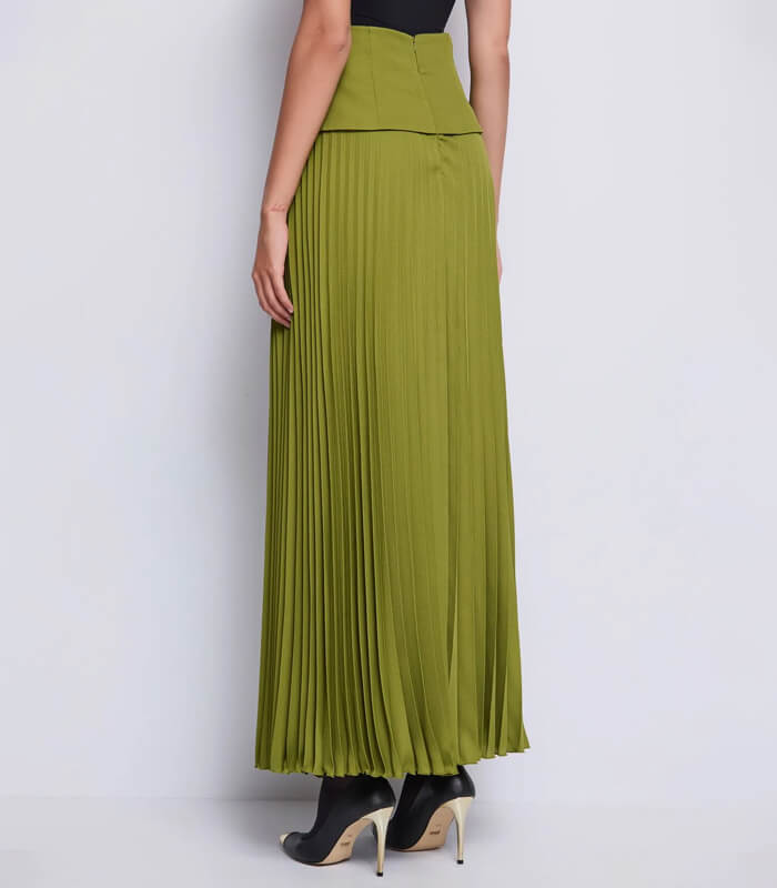 【SALE】【DENNY ROSE】プリーツ切替ロングスカート■IT521DD75009