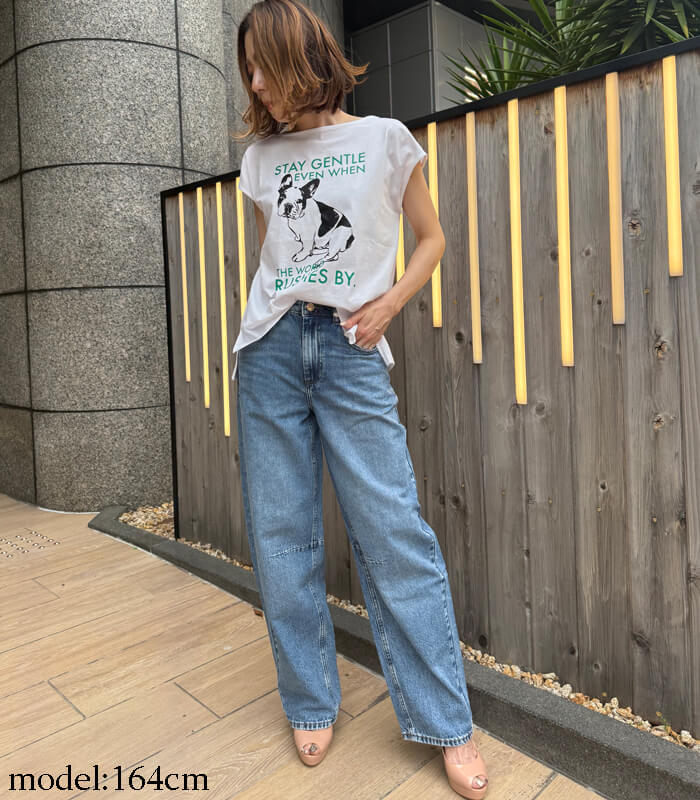 【C.C.CROSS】フレンチスリーブドッグTシャツ★☆13416093