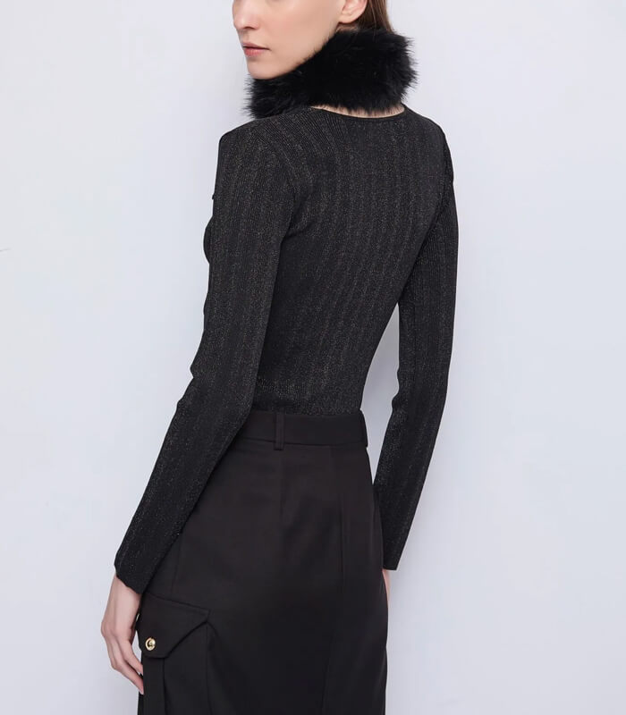 【SALE】【GAUDI】ティペットポイントVネックニット▼IT521FD53032