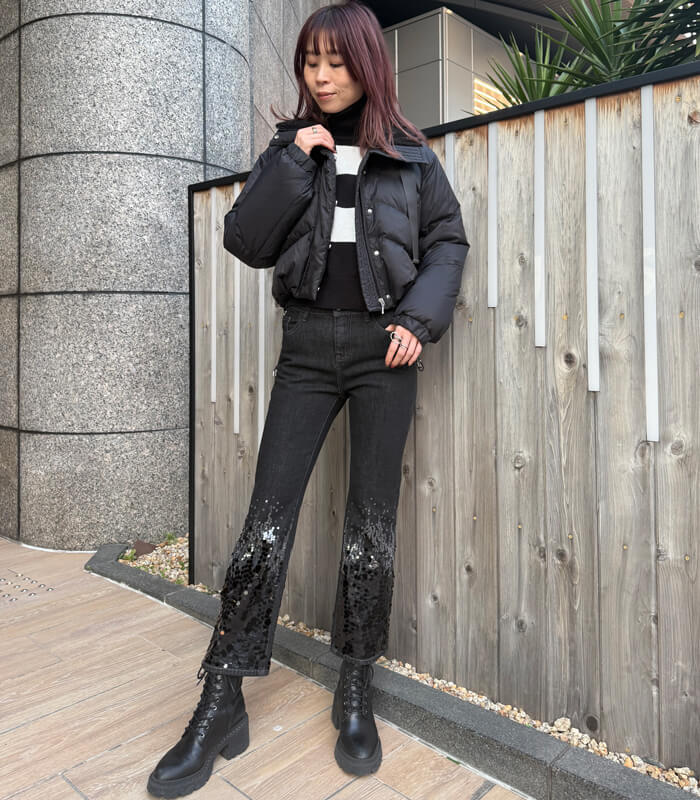 【SALE】【GAUDi】スパンコールポイントデニム■IT521FD26005