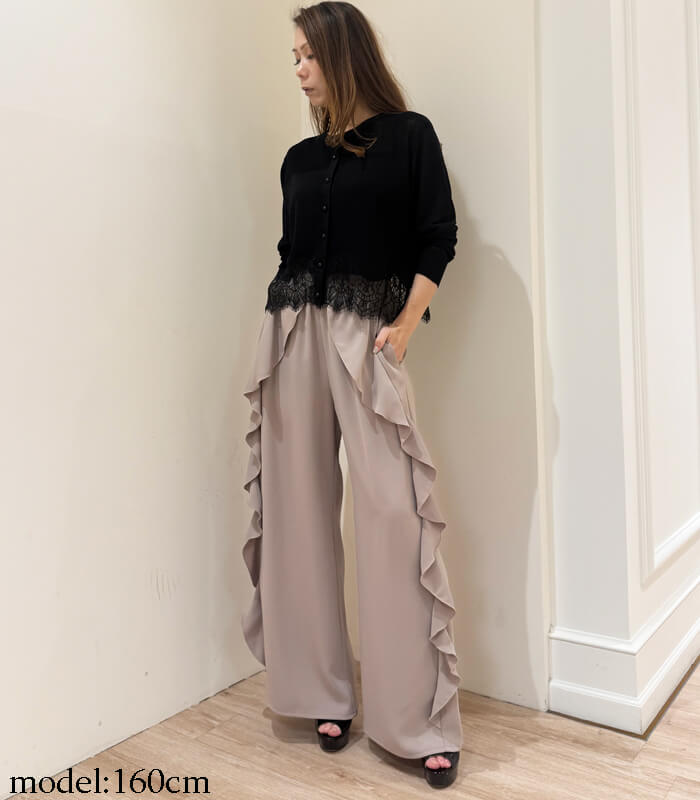 MoNiLE】透かし切り替え裾レースカーディガン040264 | WEAR,トップス