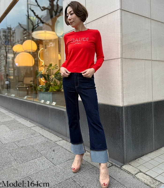 【SALE】【GAUDi】ラインストーンビジューロゴニット■☆it511bd53016