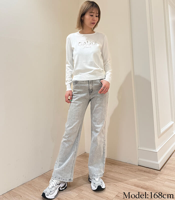 【SALE】【GAUDi】ラインストーンビジューロゴニット■☆it511bd53016