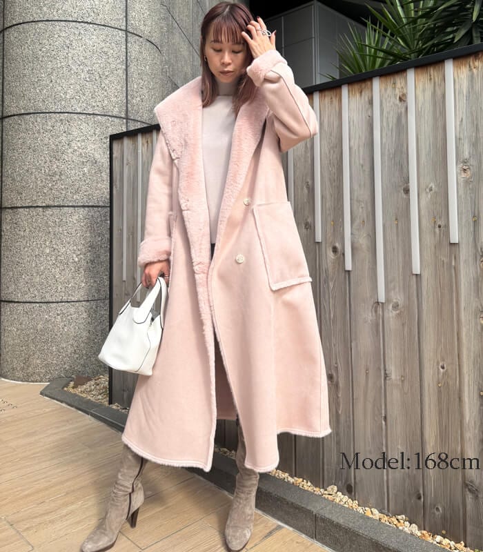 DOS DIOSAS】エコムートンフーディットロングコート◇☆D8641 | WEAR