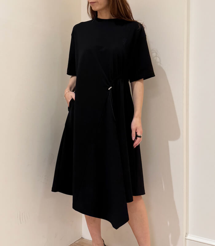 【ETOIL eSIGNE】ドロストアシメトリーワンピース★☆2501405