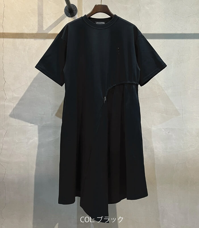 【ETOIL eSIGNE】ドロストアシメトリーワンピース★☆2501405