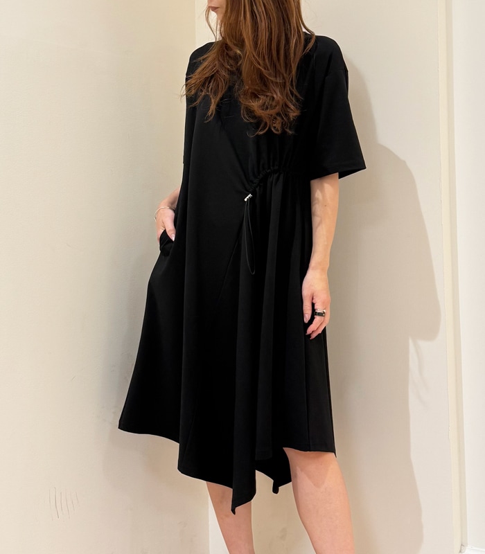 【ETOIL eSIGNE】ドロストアシメトリーワンピース★☆2501405