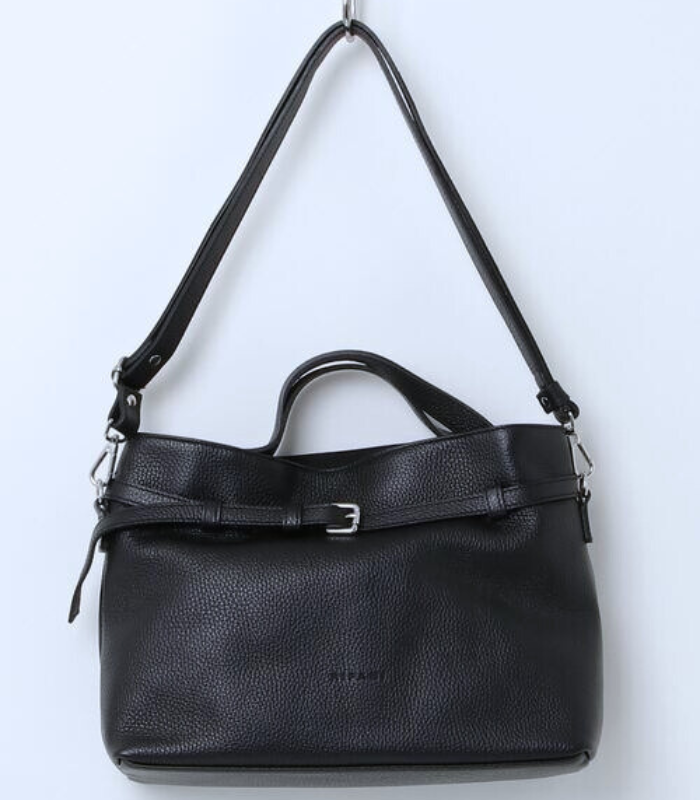 【RIPANI】LUISA横長2wayベルトデザインレザーハンドバッグ★☆I771OJ-LUISA