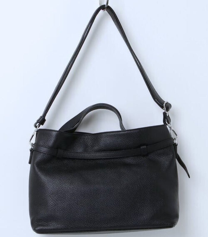 【RIPANI】LUISA横長2wayベルトデザインレザーハンドバッグ★☆I771OJ-LUISA