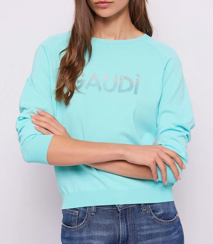 【SALE】【GAUDI】ラインストーンロゴニット■IT611BD53013