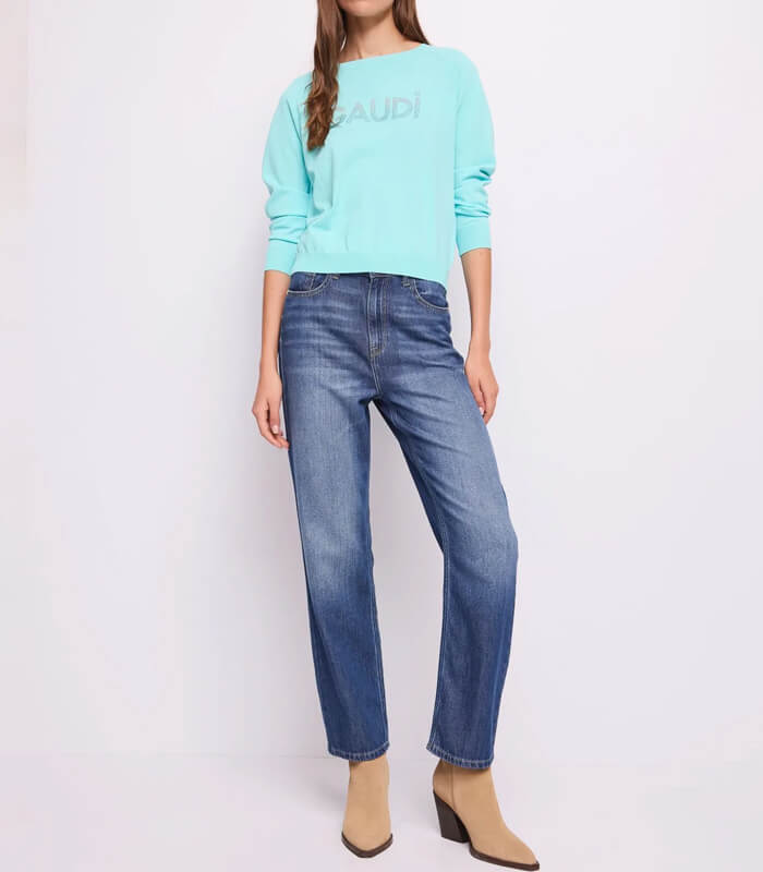 【SALE】【GAUDI】ラインストーンロゴニット■IT611BD53013