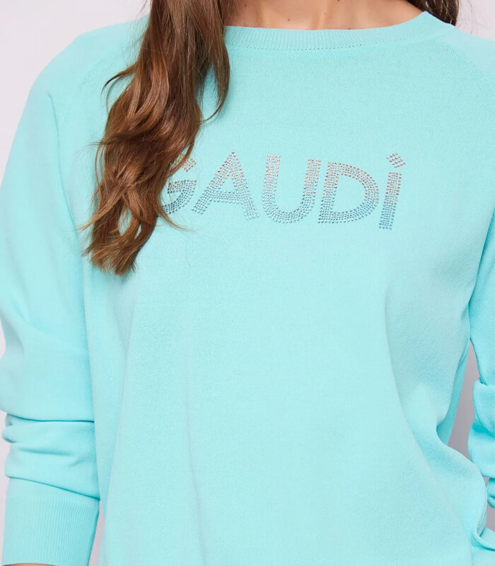 【SALE】【GAUDI】ラインストーンロゴニット■IT611BD53013
