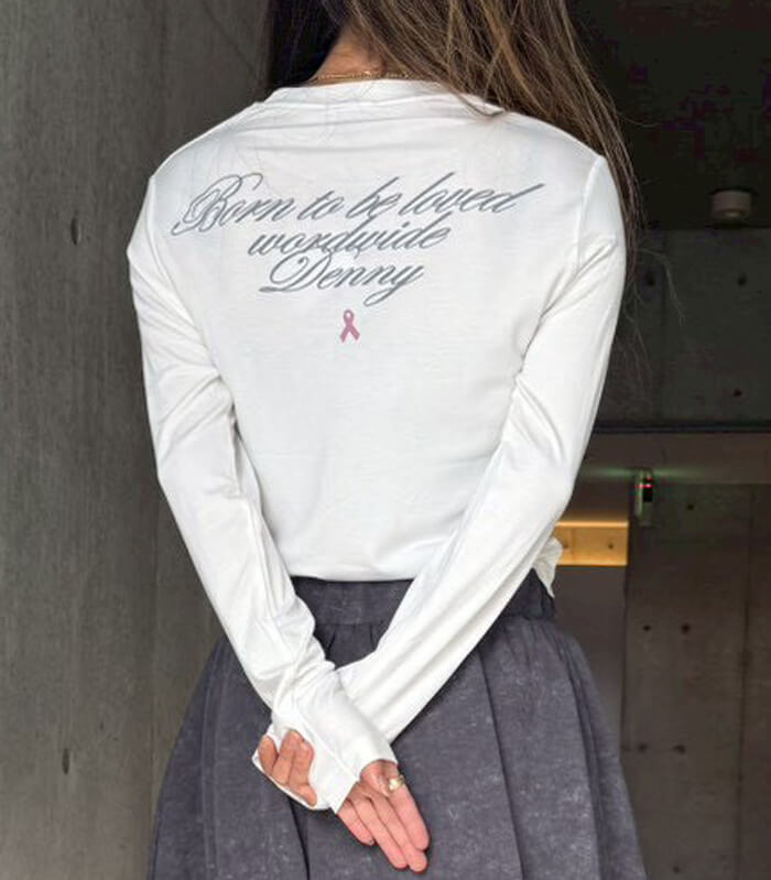 【SALE】【DENNY ROSE】メッセージロゴTシャツ■IT611DD64014