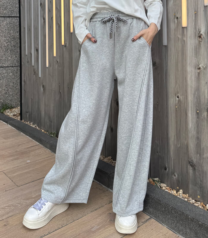 【PaulineBleu】スウェットワイドパンツ★☆77638
