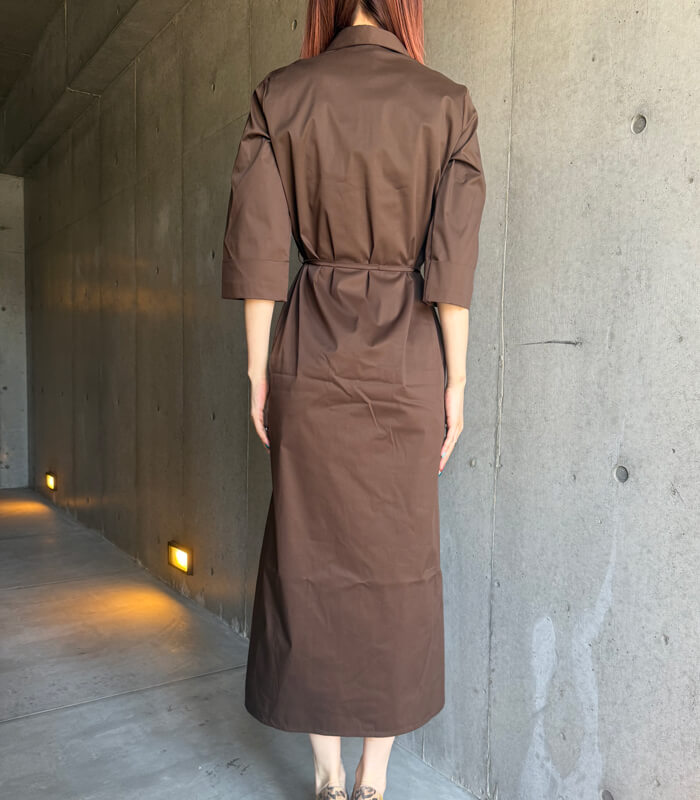 RINASCIMENTO】フリルポイントロングシャツワンピース▽ITRIN20342
