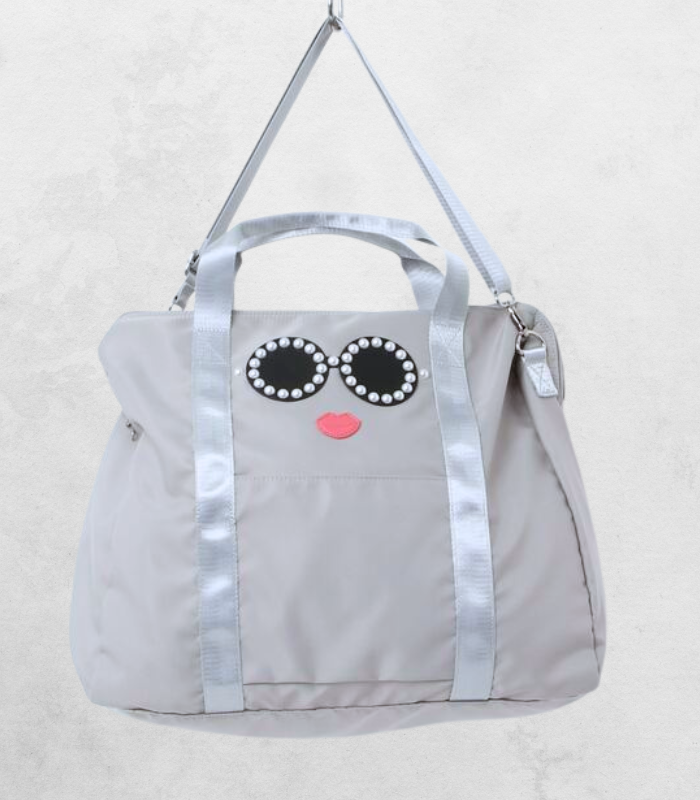 【a-jolie】パールサングラスナイロンボストンバッグ★☆AJ-637