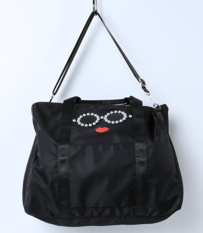 【a-jolie】パールサングラスナイロンボストンバッグ★☆AJ-637